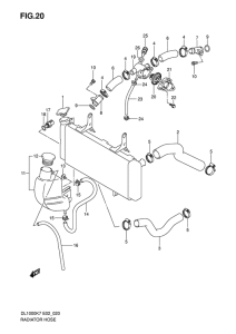 DL1000 Радиатор hose