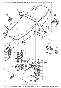 SRX600S Сиденье