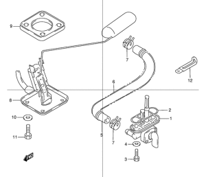 GSX1200 Топливный кран