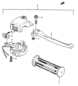 CS125 Right handle switch
