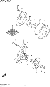 DR-Z70 Масляный насос