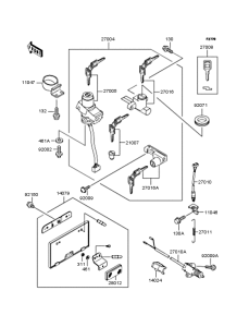 ZR250 Замок зажигания
