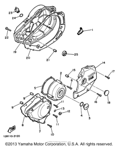 XS400J Боковые крышки