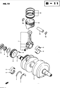 GS450 Вал коленчатый