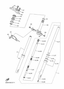PW50 Передняя вилка