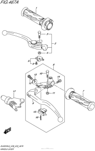 DL650X (ABS) Рулевые переключатели