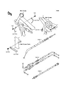 BJ250 Тросы управления