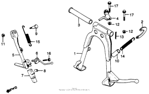 CB750 Подножка