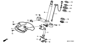 GL1500SE Траверса нижняя