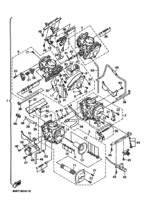 XVZ13A XVZ13AK Carburetor assy