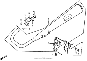 CB125S Глушитель