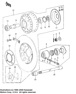 KZ400 Передняя втулка