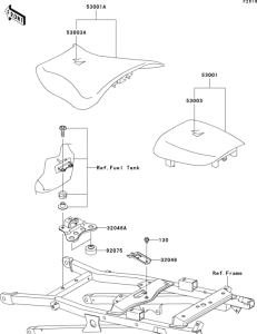 ZX600 Сиденье