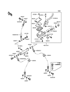 ZR400 Главный тормозной цилиндр