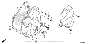 CBR300R Крышка картера левая