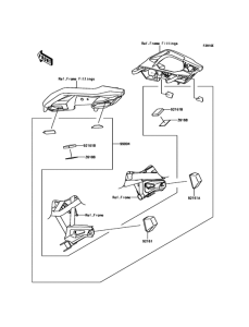 KLE650 Accessory(Bag Fitting Kit)