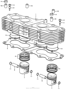 CB400 Cylinder + piston