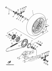 MT07A Переднее колесо