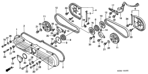 GL1500CD Front cover / timing belt