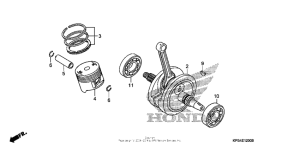  Коленчатый вал и поршни