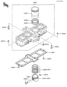 ZX600 Цилиндр / поршень