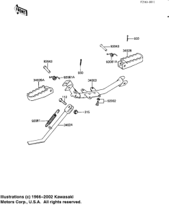KD80 Footrests / stand