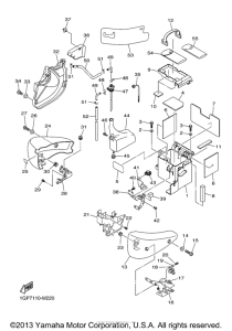 XVS1300CU Боковые обтекатели