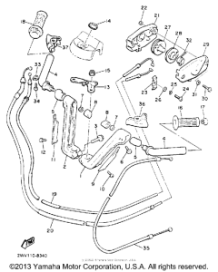 XVZ13DD Handlebar-cable