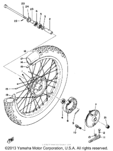 TT500H Переднее колесо