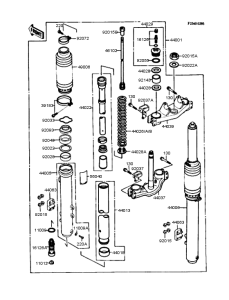 KX125 Передняя вилка