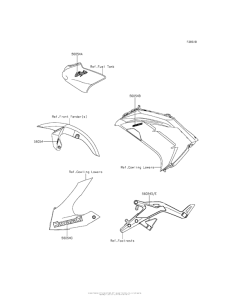 EX650 Decals (Black)(Fds)
