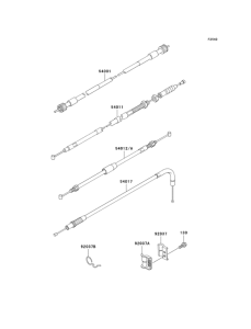 KL250 Тросы управления