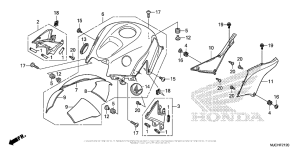 CBR600RR (ABS) Кожух бака
