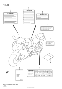 GSX-R750 Label (E03)