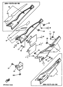 TZR125 Side cover  /  oil tank