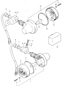 DR500 Поворотники