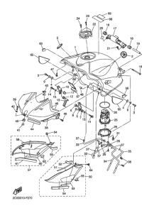 YZF-R6R Fuel tank assy