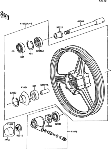 EX500 Переднее колесо