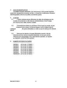 RM250 Catalog preface