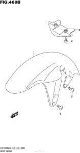 VZR1800B Front Fender (For Pgz)  (Vzr1800Bzl6 E28)