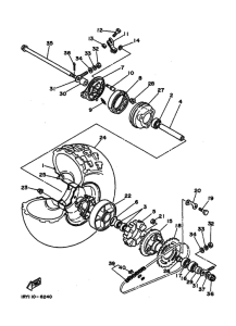 BW80 BW80W Rear wheel complete assy