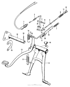 CT90 Подножка центральная