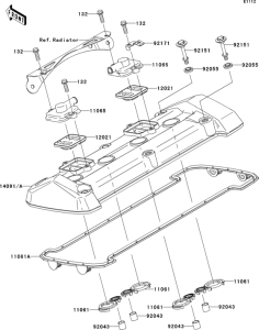 ZR1000 Крышка головки цилиндров