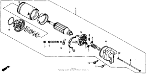 VTR250 Starter motor 88