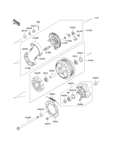 EJ650 Заднее колесо и цепь