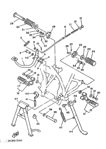 SR250 Soporte . apoyapie
