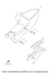 TZ125M Сиденье