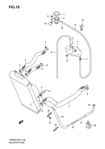 VZ800 Радиатор hose