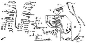 GL650I Спидометр + тахометр