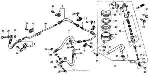 ST1100 (ABS/ TCS) Rear brake master cylinder 1100a